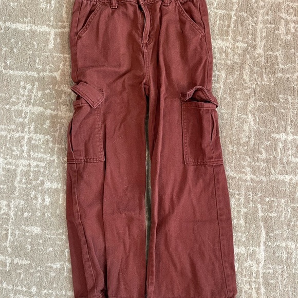 Old Navy Other - Old Navy Girls Burgundy Cargo Jeans